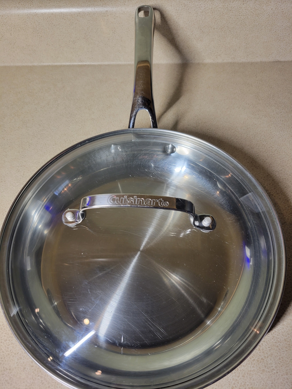 Cuisinart Induction Ready Stainless Steel Pan Model 8322-24 With Glass Lid